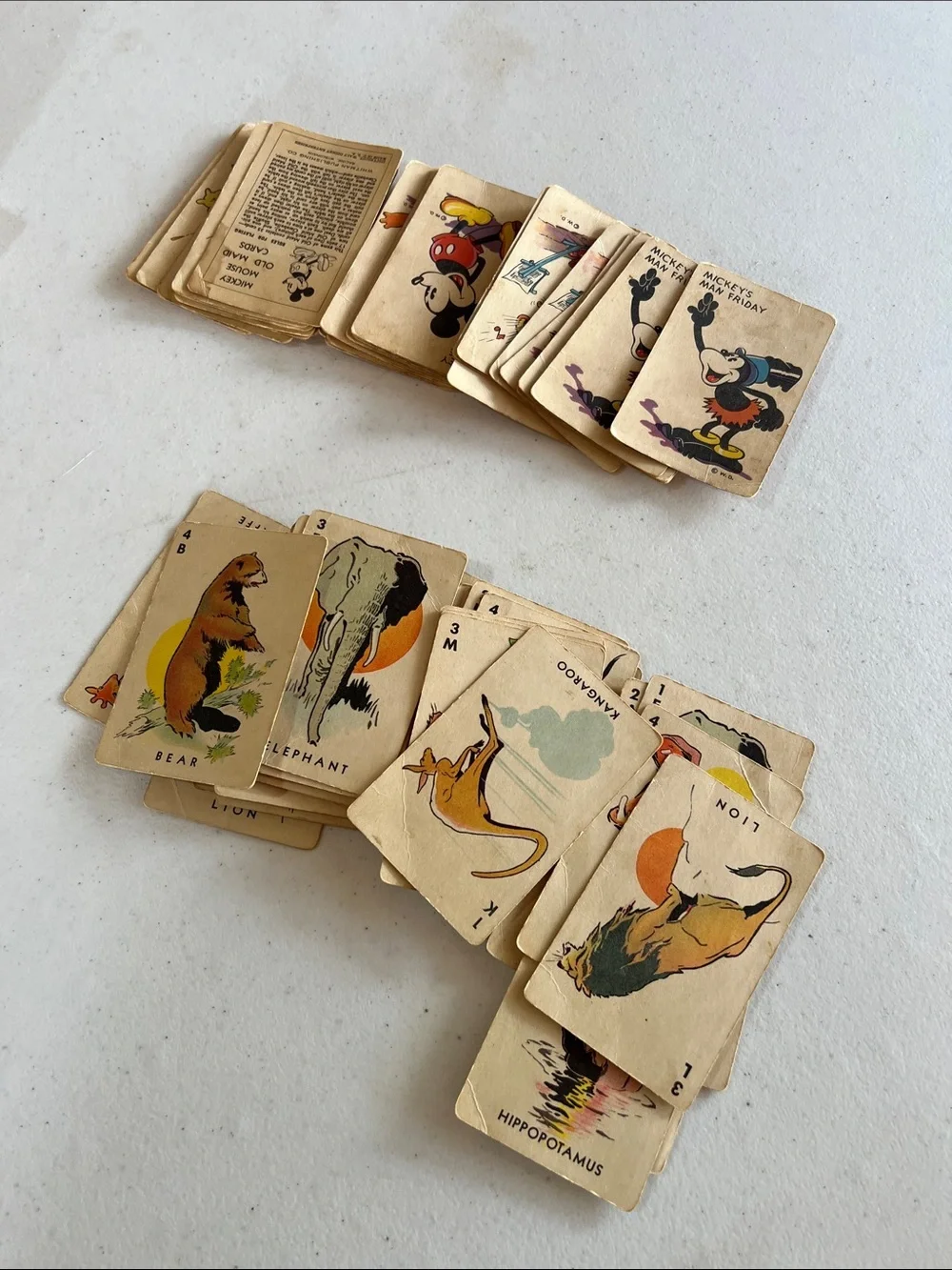 Vintage Kids Playing Cards